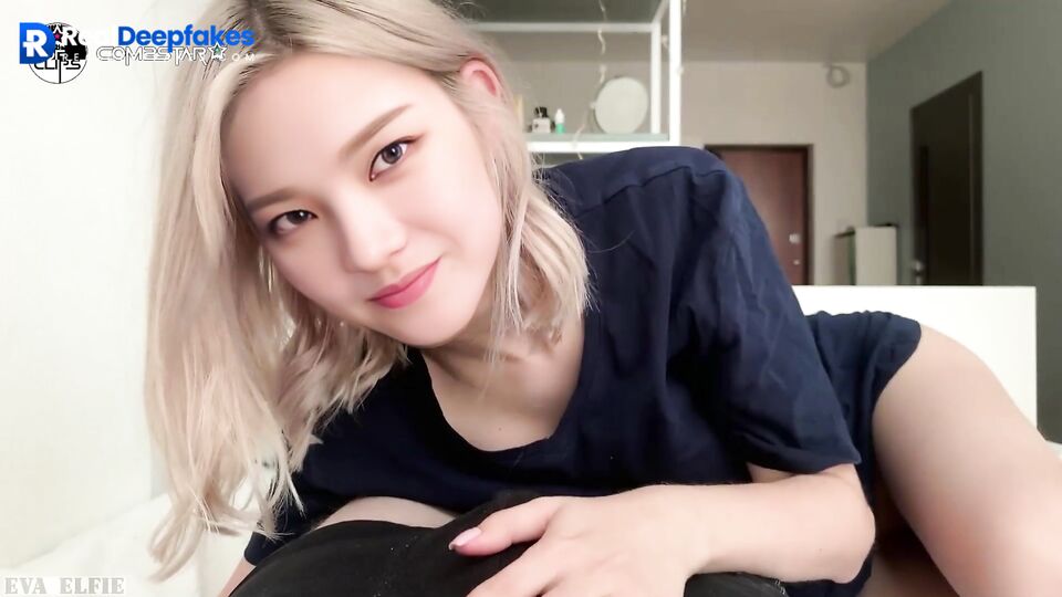 Busty blonde Karina pov hot blowjob, real fake - 카리나 에스파